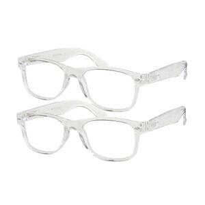 OWEN READING GLASSES 2 PAIRS (Crystal) +1.25